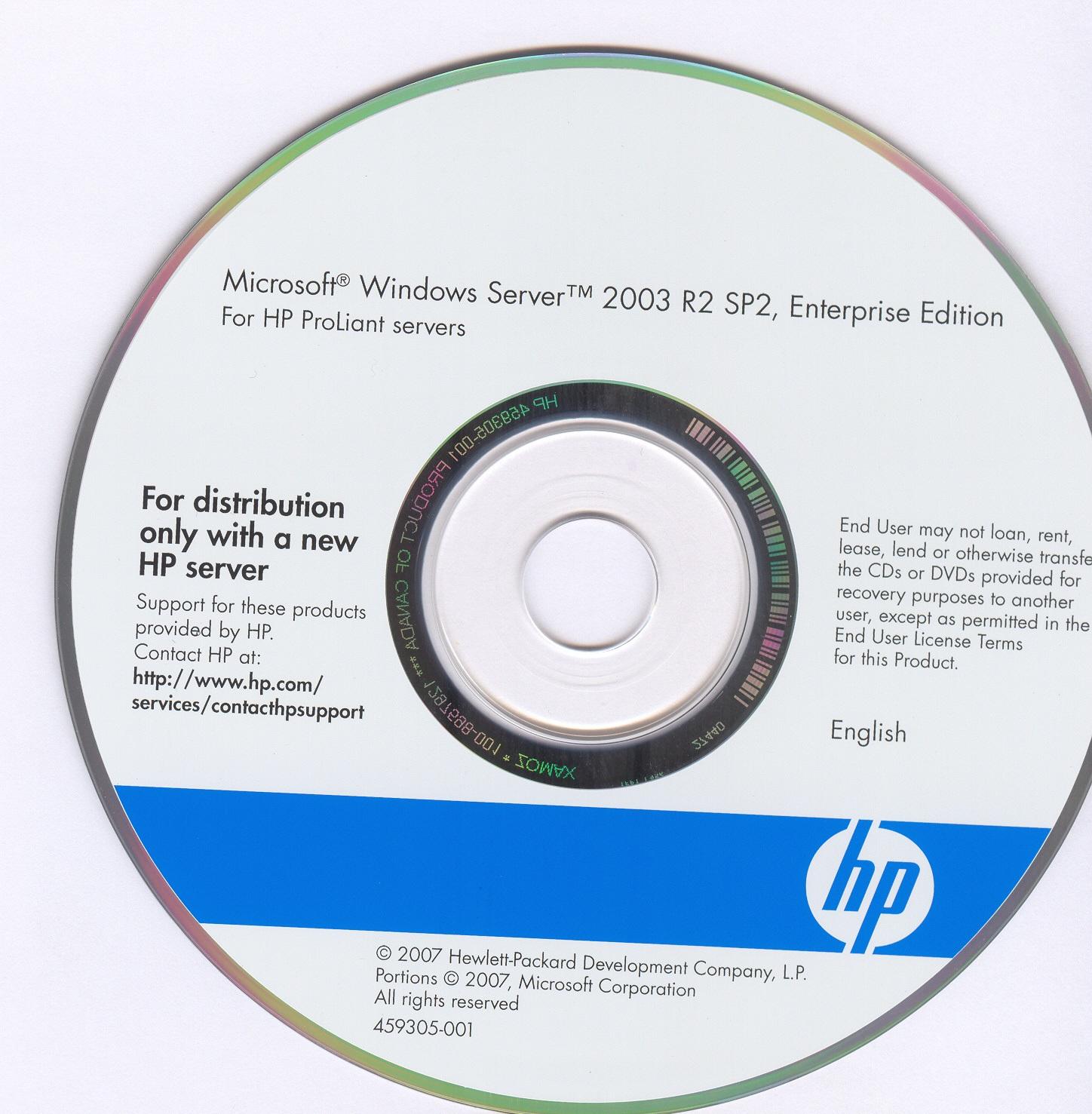 hp recovery cd download
